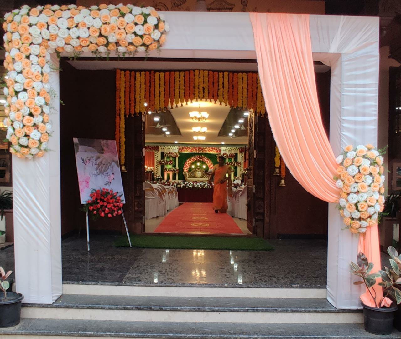 Parijatha Conventional Hall Dharmasthala — venue and garden area