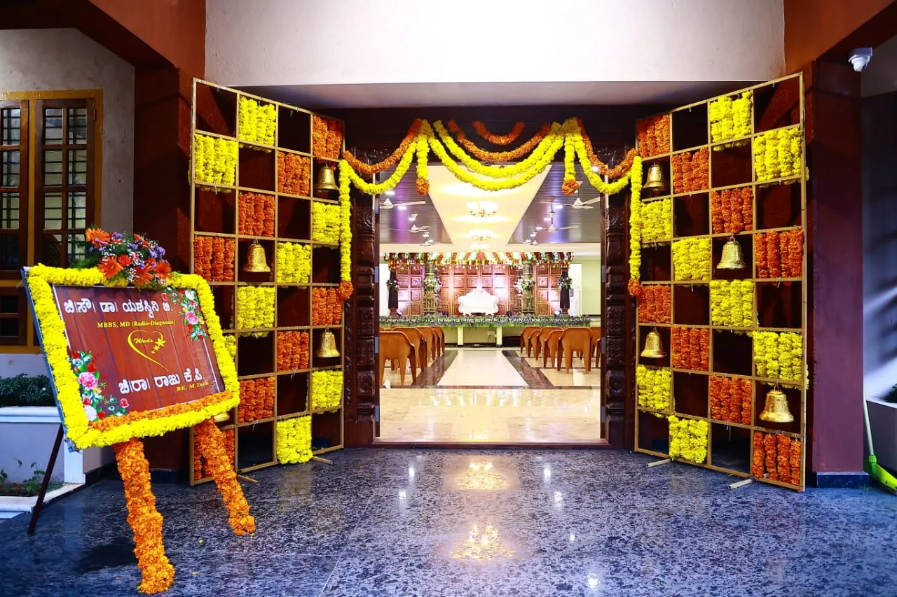 Marriage ceremony at Parijatha Conventional Hall Dharmasthala